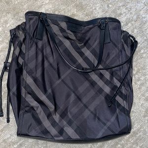 Burberry Black Nylon Tote